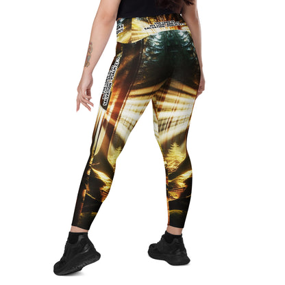 Crossover leggings with pockets - Guided by Light