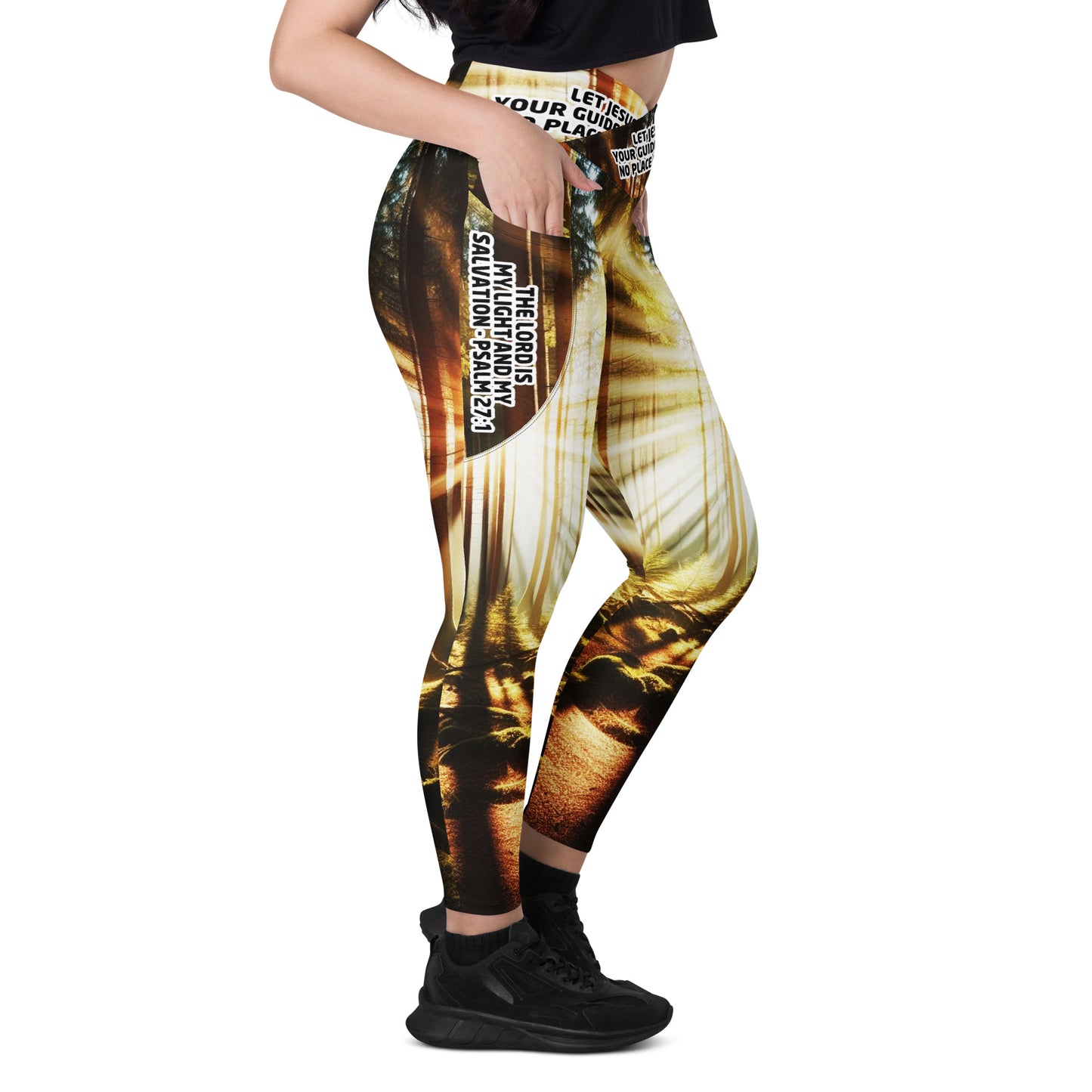 Crossover leggings with pockets - Guided by Light
