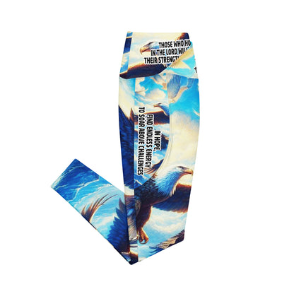 Crossover Leggings with Pockets - Wings of Hope