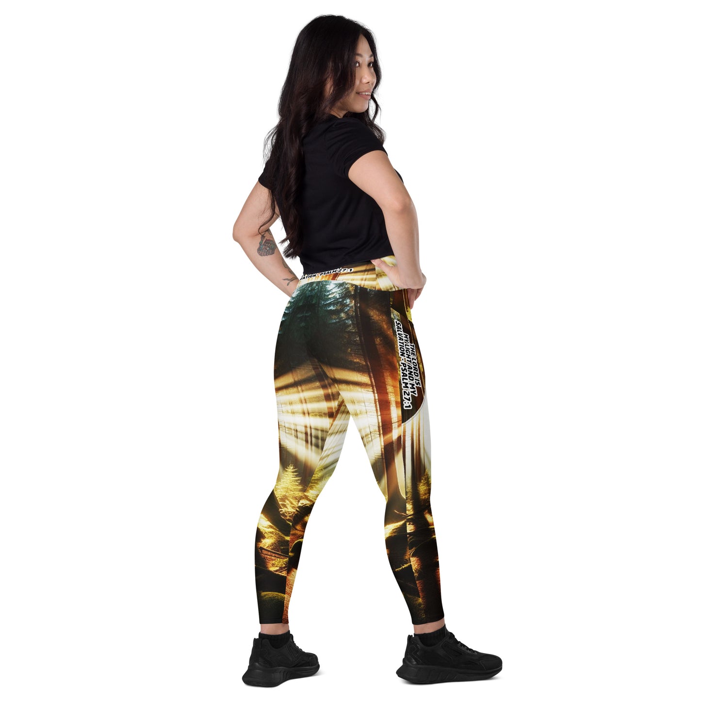 Crossover leggings with pockets - Guided by Light