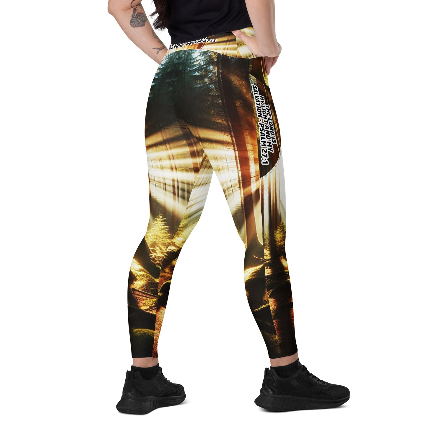 Crossover leggings with pockets - Guided by Light