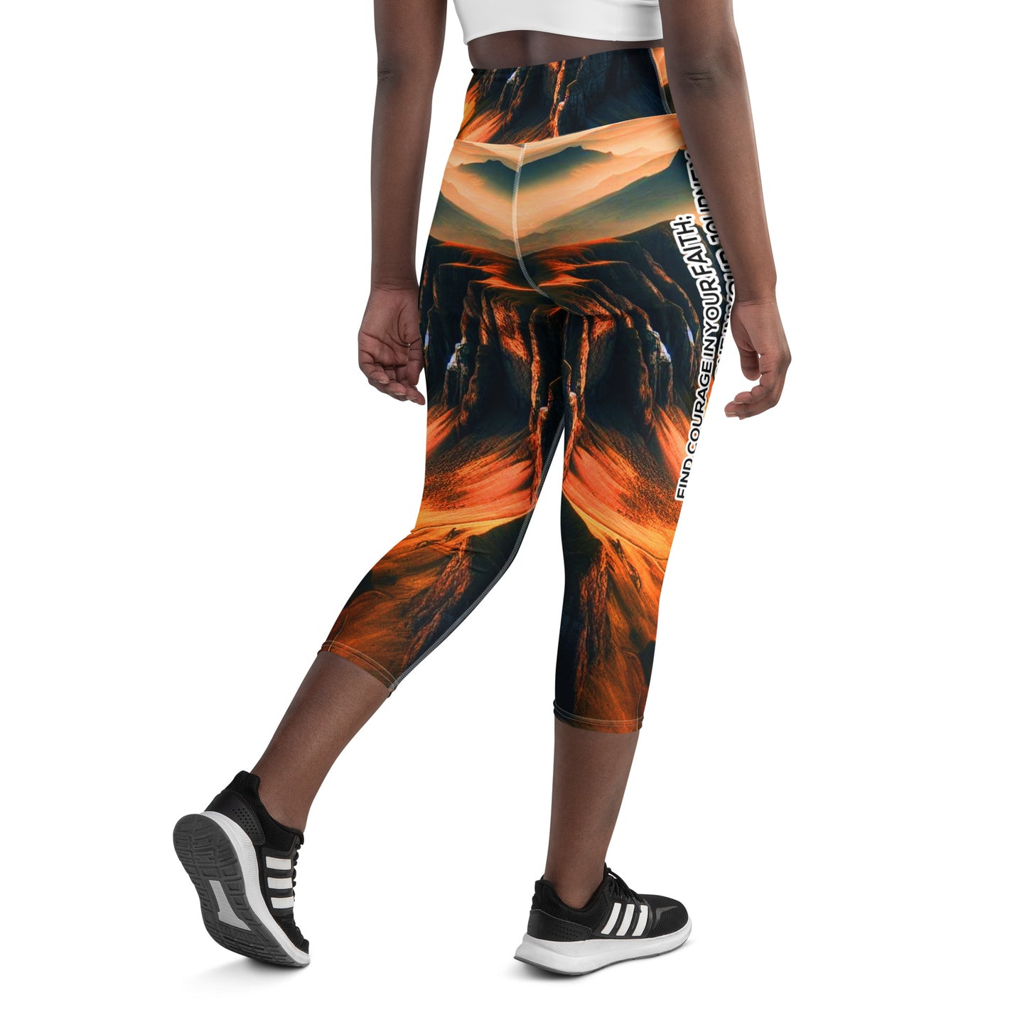 Yoga Capri Leggings - Courageous Spirit