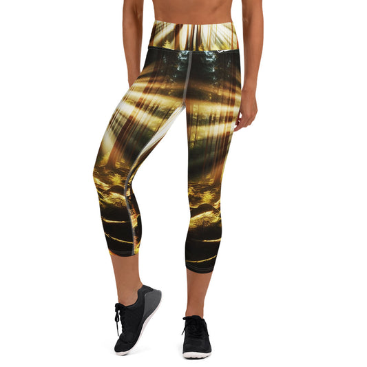 Yoga Capri Leggings - Guided by Light