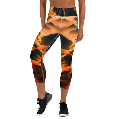 Yoga Capri Leggings - Courageous Spirit