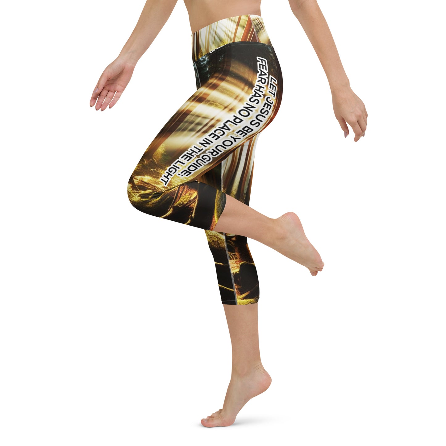 Yoga Capri Leggings - Guided by Light