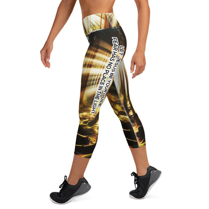 Yoga Capri Leggings - Guided by Light