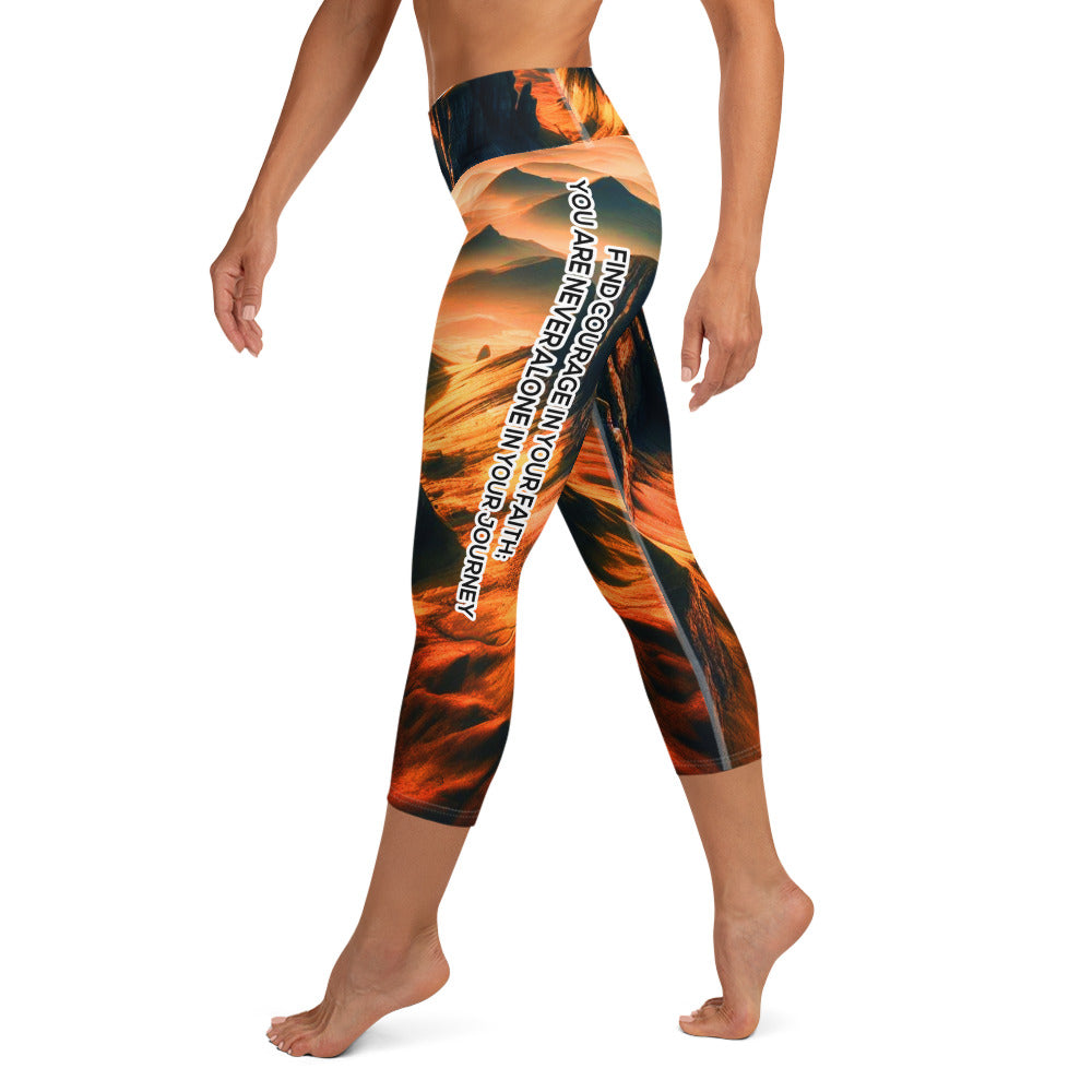 Yoga Capri Leggings - Courageous Spirit