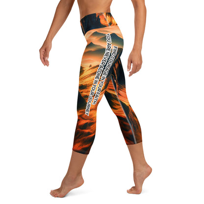 Yoga Capri Leggings - Courageous Spirit
