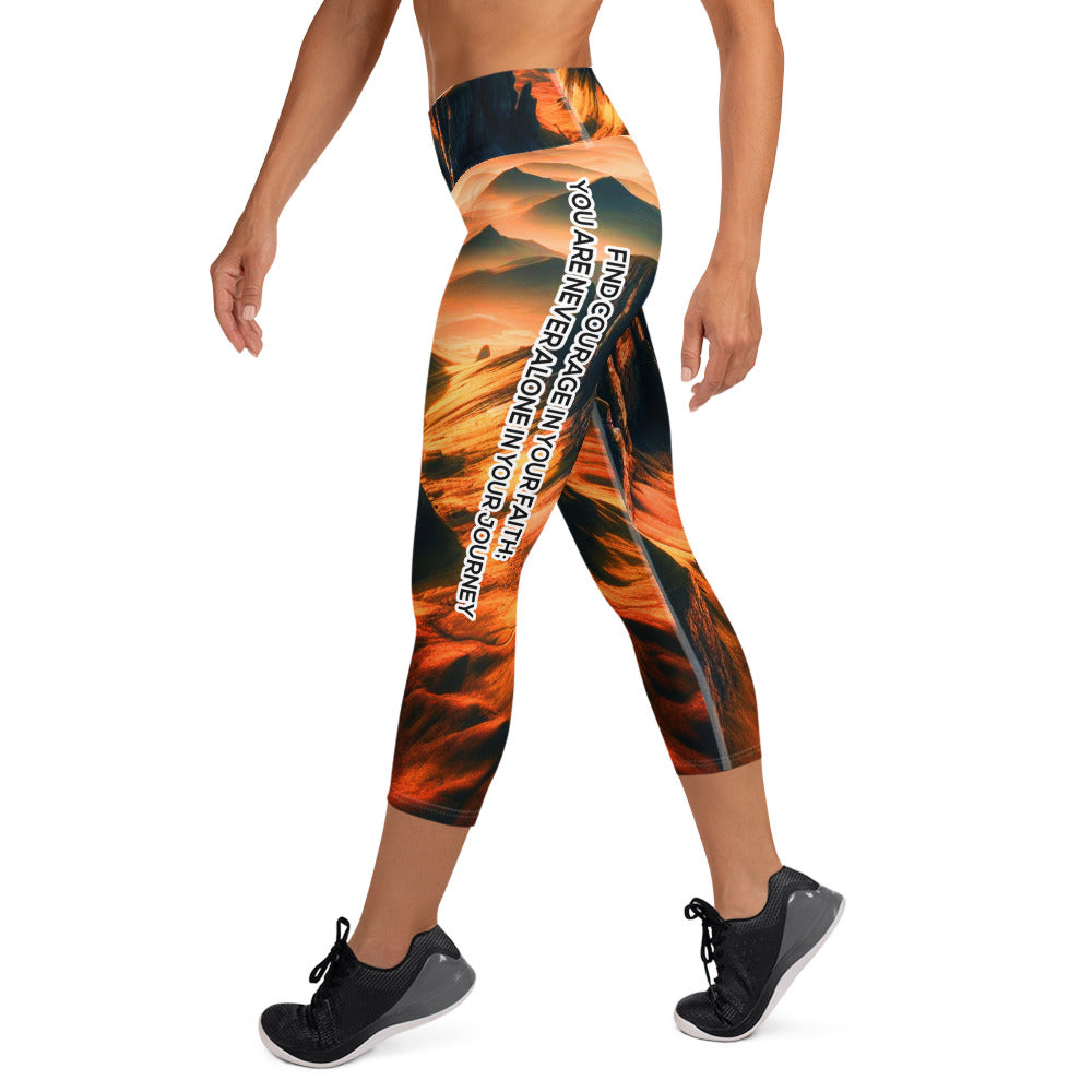 Yoga Capri Leggings - Courageous Spirit