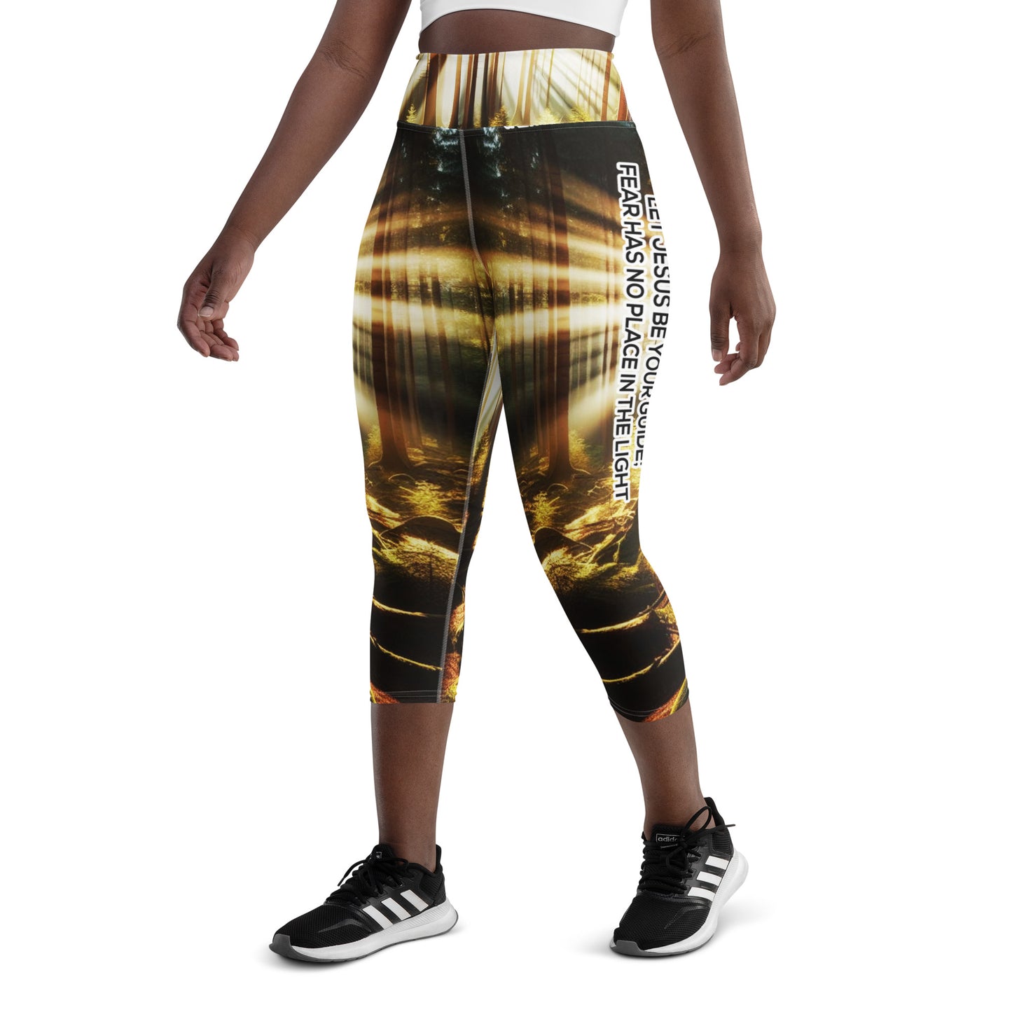 Yoga Capri Leggings - Guided by Light