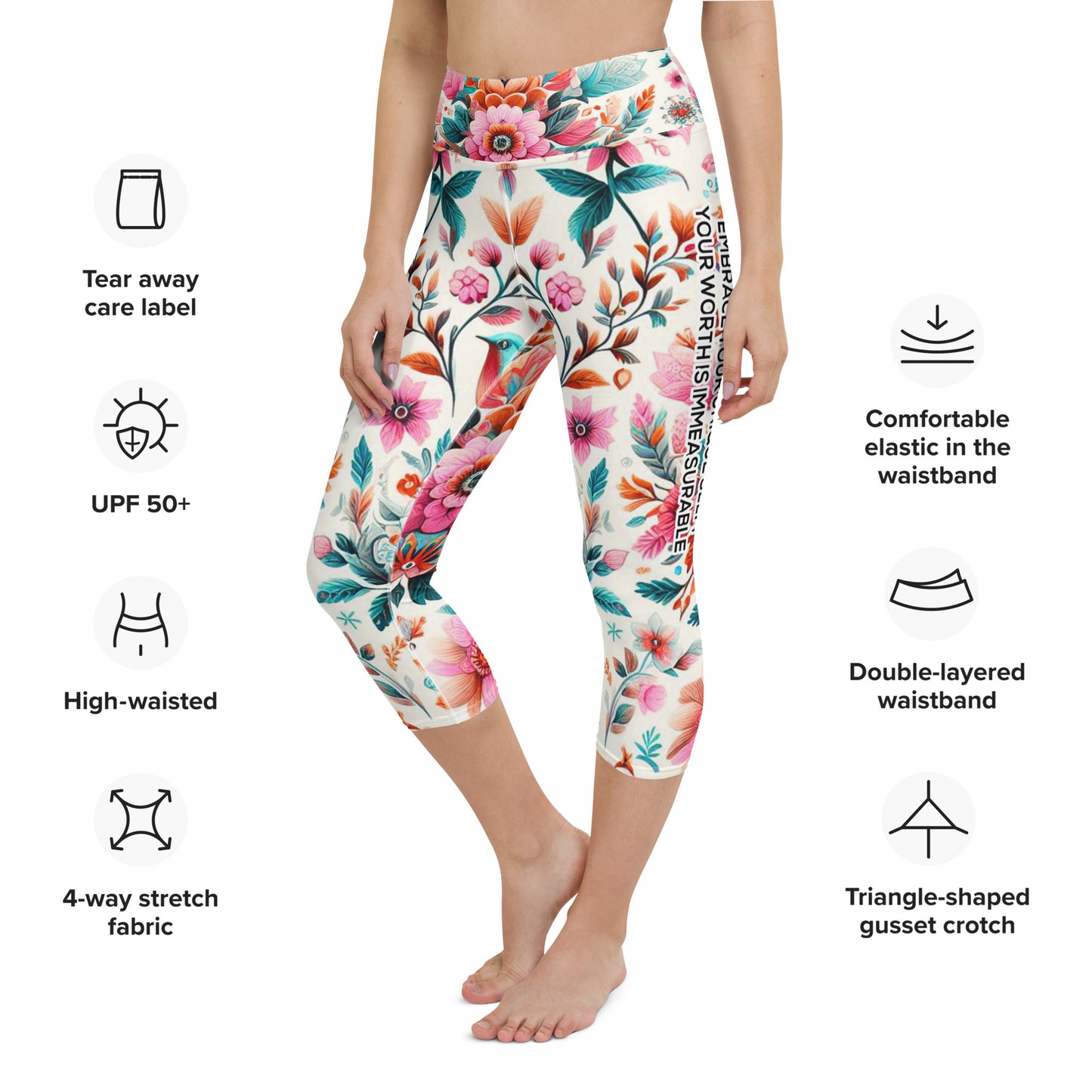 Yoga Capri Leggings - Fearfully & Wonderfully Made