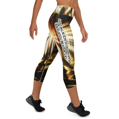 Yoga Capri Leggings - Guided by Light