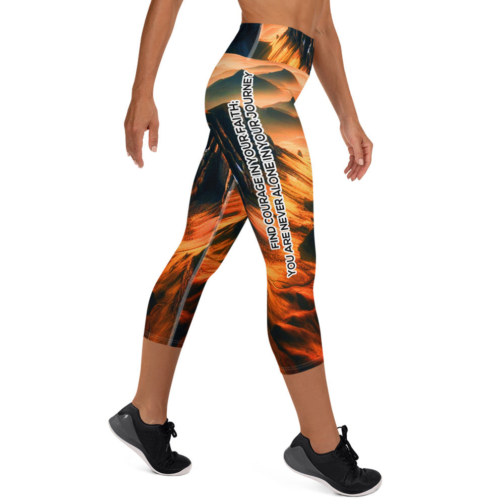 Yoga Capri Leggings - Courageous Spirit