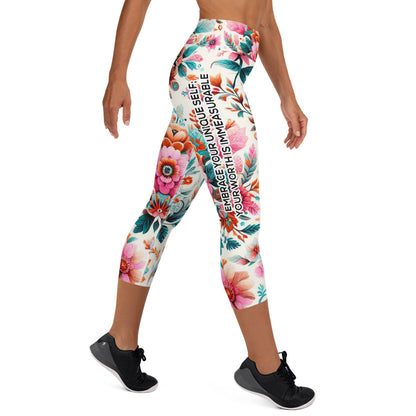 Yoga Capri Leggings - Fearfully & Wonderfully Made