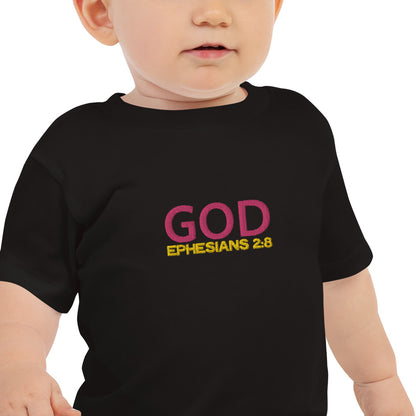 Baby Jersey Short Sleeve Tee - "God"