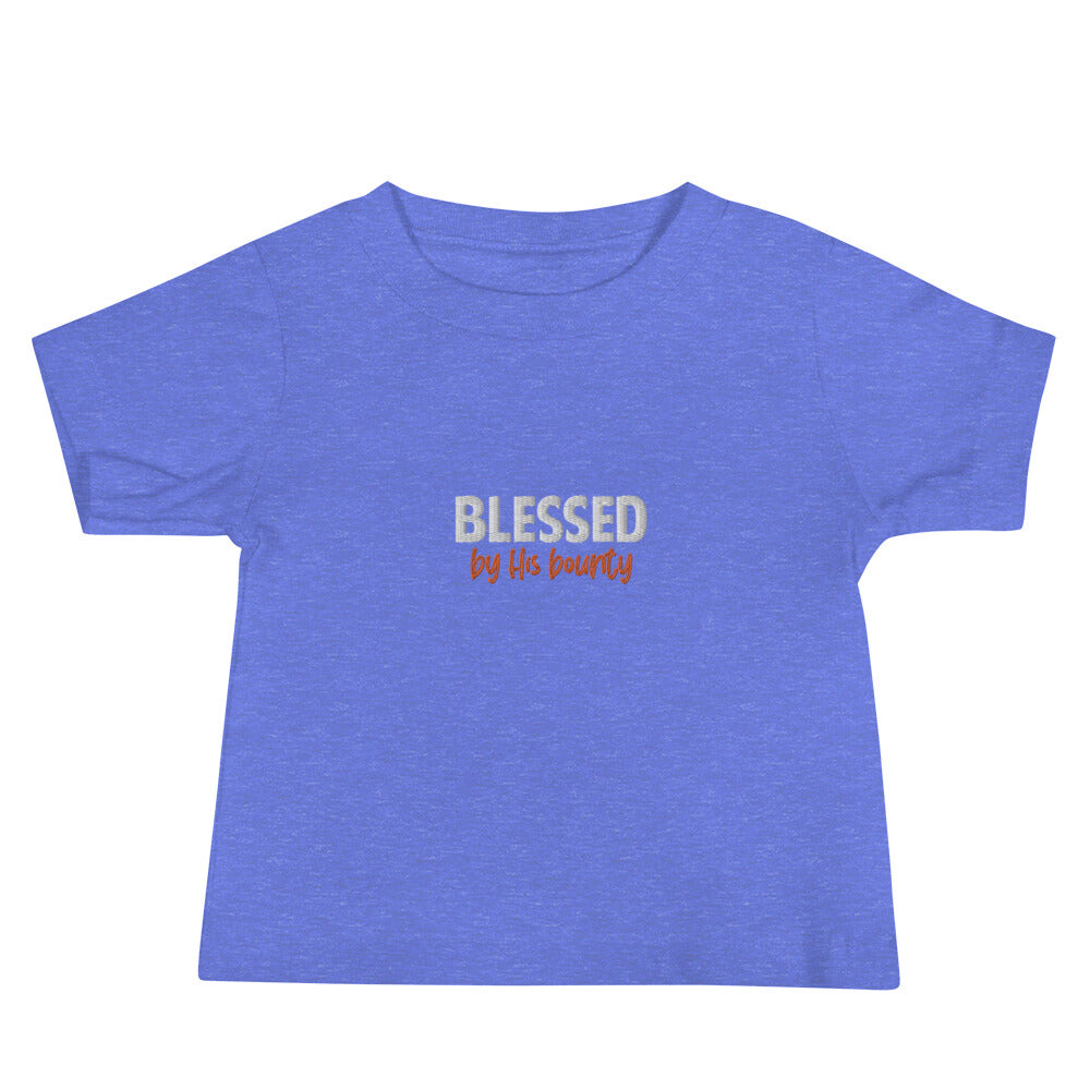 Baby Jersey Short Sleeve Tee - "Blessed by His bounty"