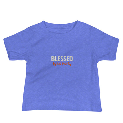 Baby Jersey Short Sleeve Tee - "Blessed by His bounty"