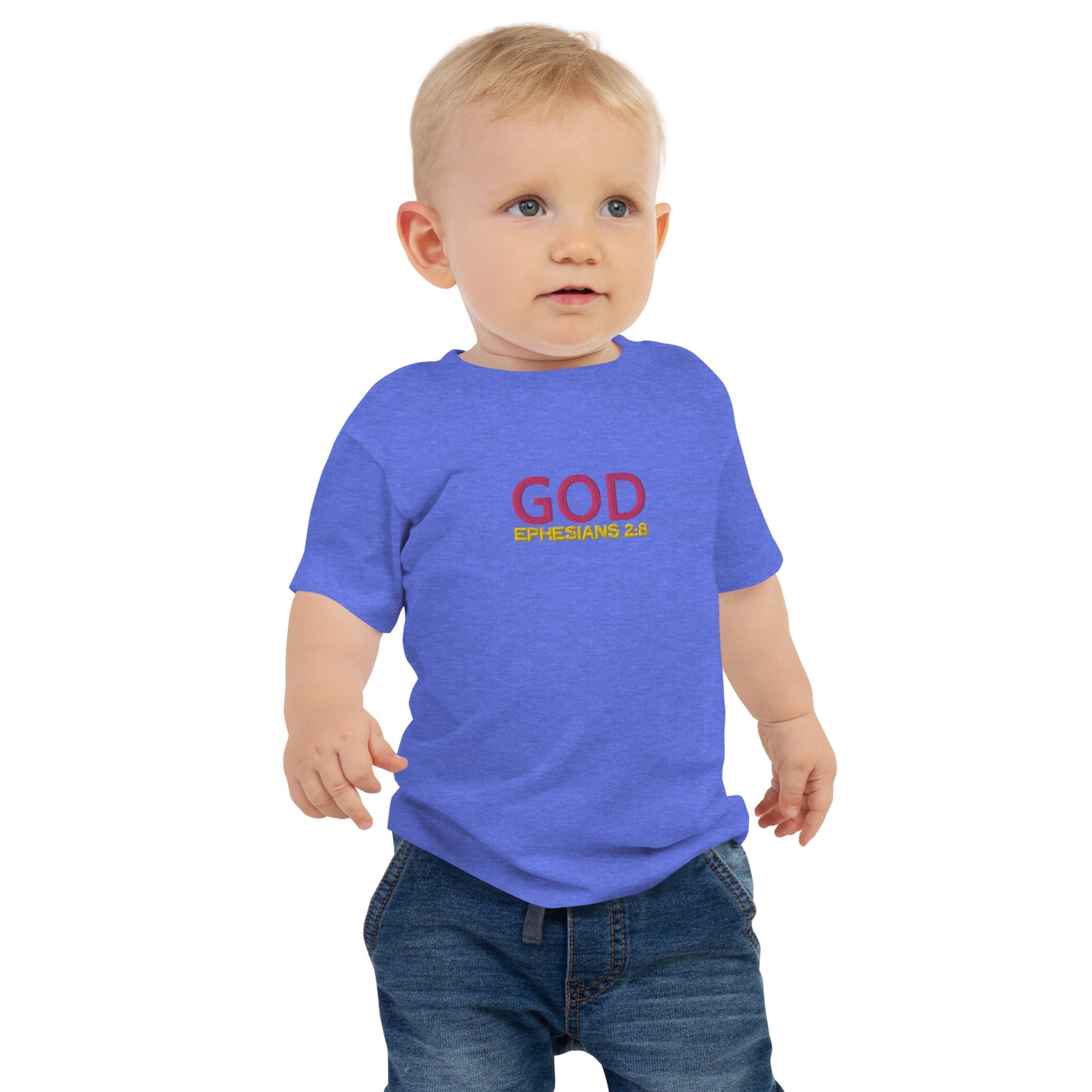 Baby Jersey Short Sleeve Tee - "God"