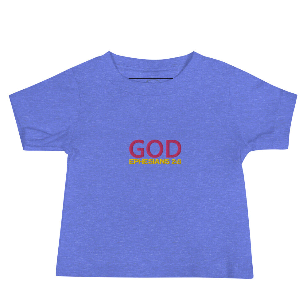 Baby Jersey Short Sleeve Tee - "God"