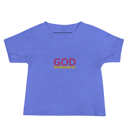 Baby Jersey Short Sleeve Tee - "God"