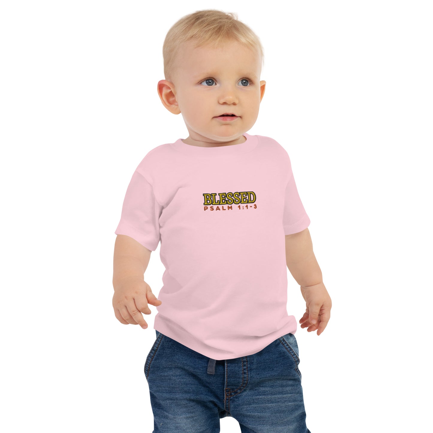 Baby Jersey Short Sleeve Tee - "Blessed"