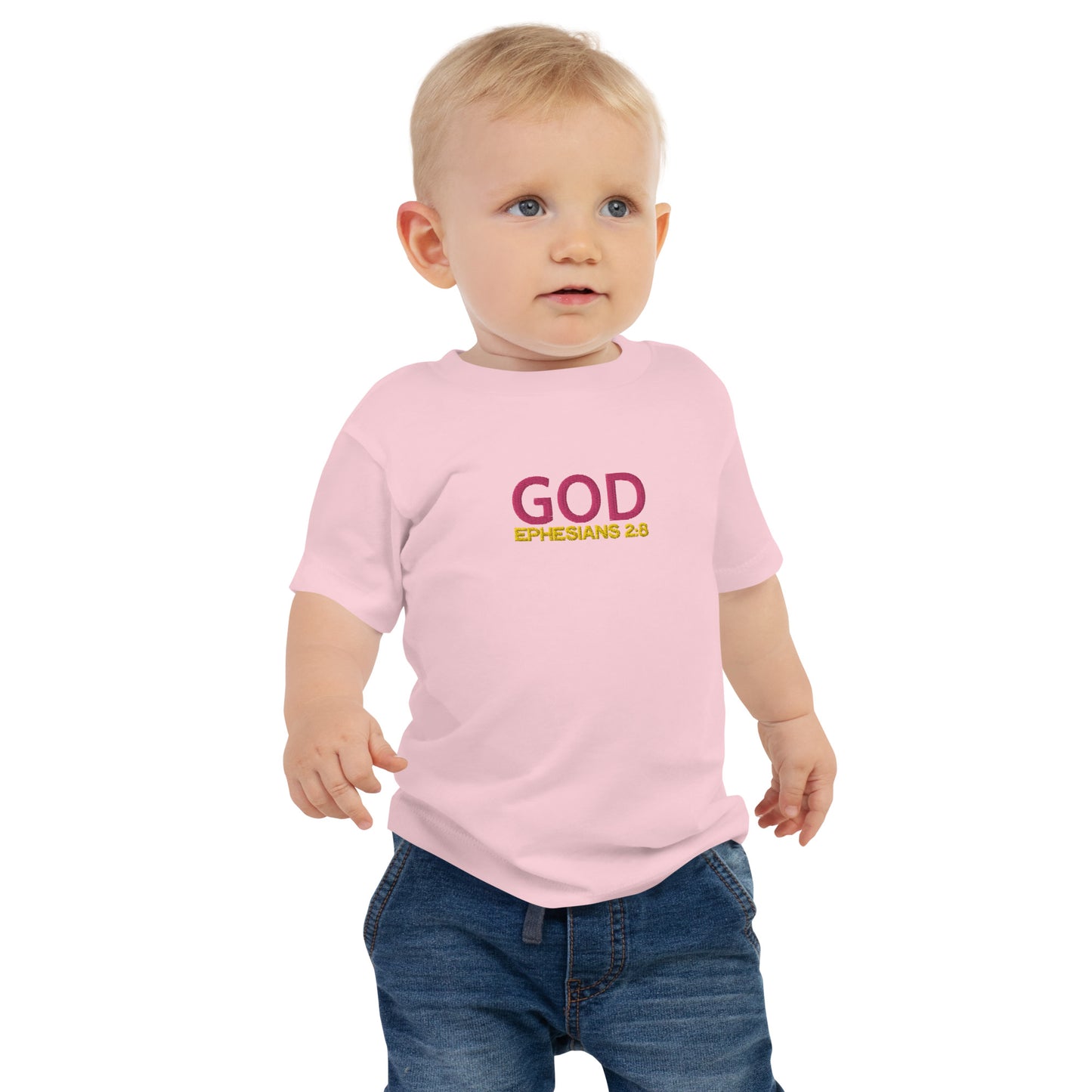 Baby Jersey Short Sleeve Tee - "God"