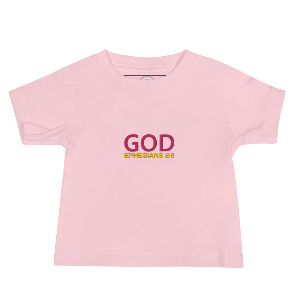 Baby Jersey Short Sleeve Tee - "God"