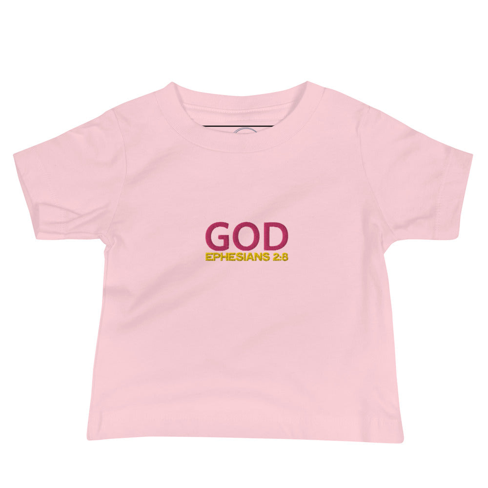 Baby Jersey Short Sleeve Tee - "God"