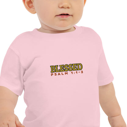 Baby Jersey Short Sleeve Tee - "Blessed"