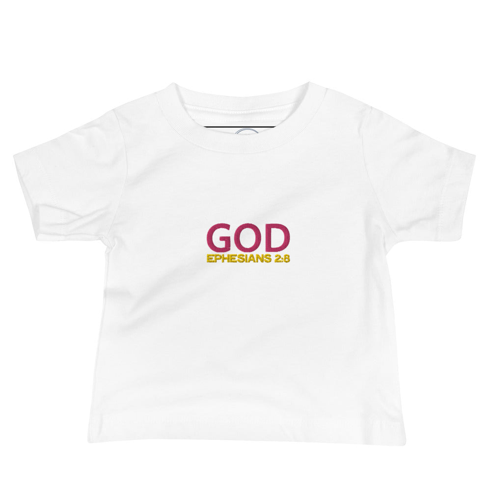 Baby Jersey Short Sleeve Tee - "God"