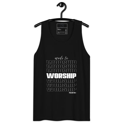 Made to worship Men’s premium tank top