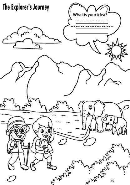 Scripted Mind Colors of Wisdom Coloring Book for Children: 46 Pages of Engaging Images and Inspiring Scriptures – An Artistic Journey of Faith, Psychology, and Creativity