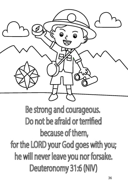 Scripted Mind Colors of Wisdom Coloring Book for Children: 46 Pages of Engaging Images and Inspiring Scriptures – An Artistic Journey of Faith, Psychology, and Creativity