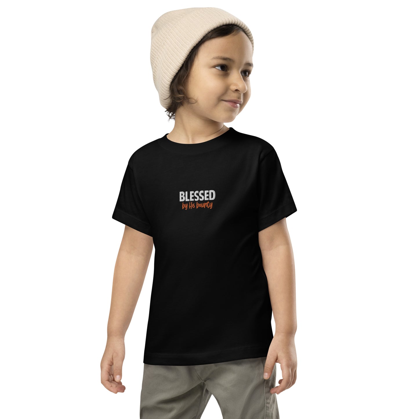 Toddler Short Sleeve Tee - "Blessed by His bounty"