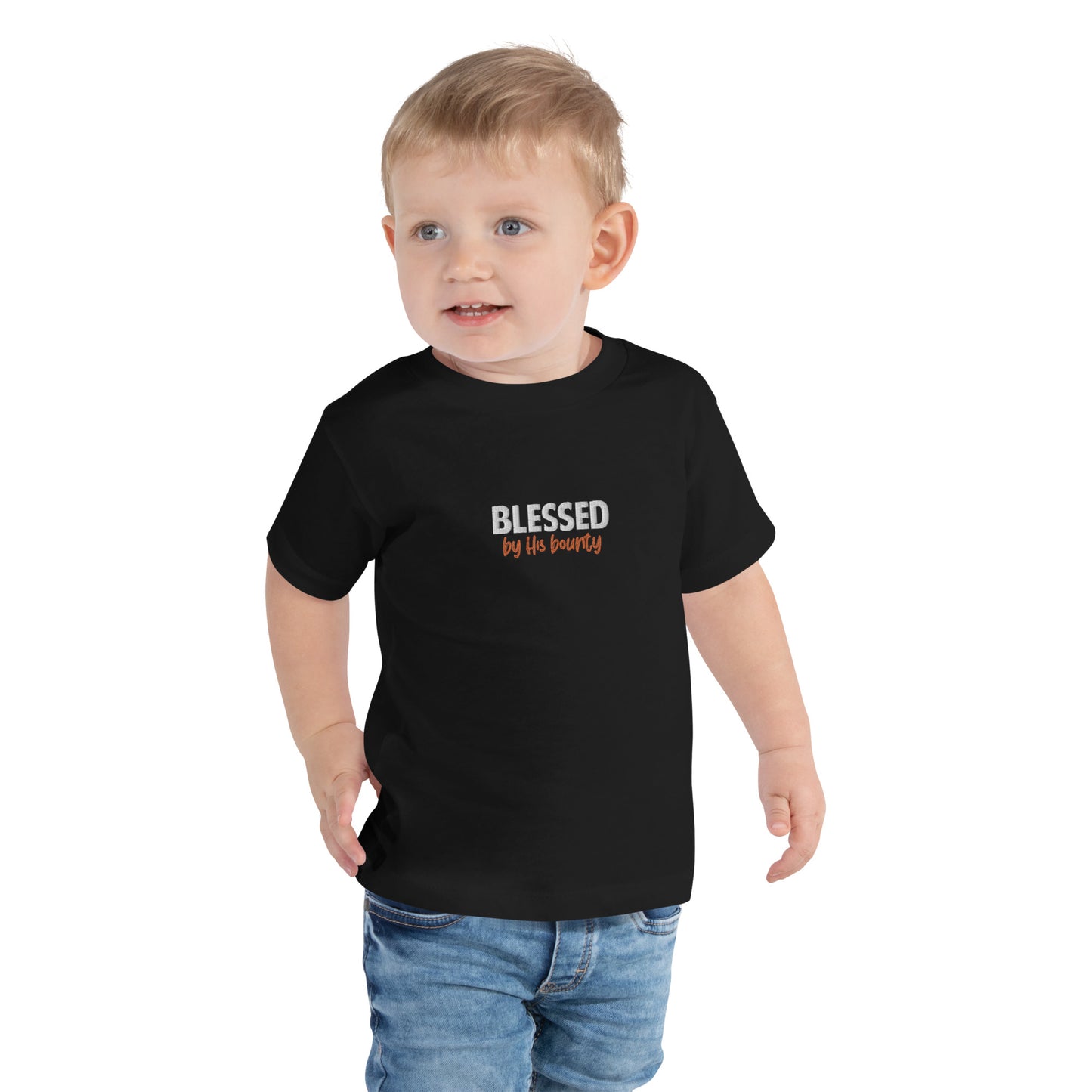 Toddler Short Sleeve Tee - "Blessed by His bounty"