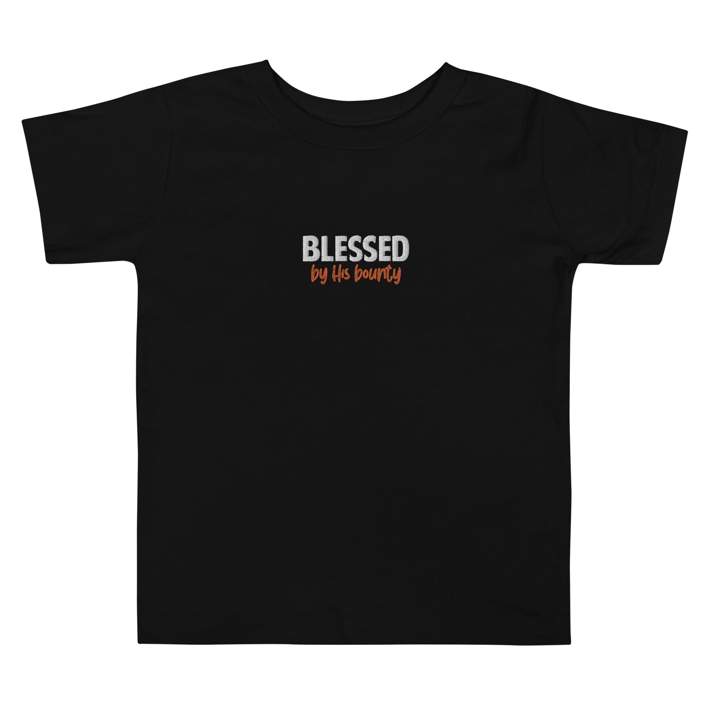 Toddler Short Sleeve Tee - "Blessed by His bounty"
