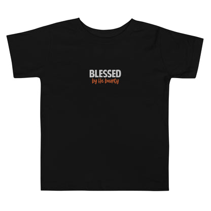 Toddler Short Sleeve Tee - "Blessed by His bounty"