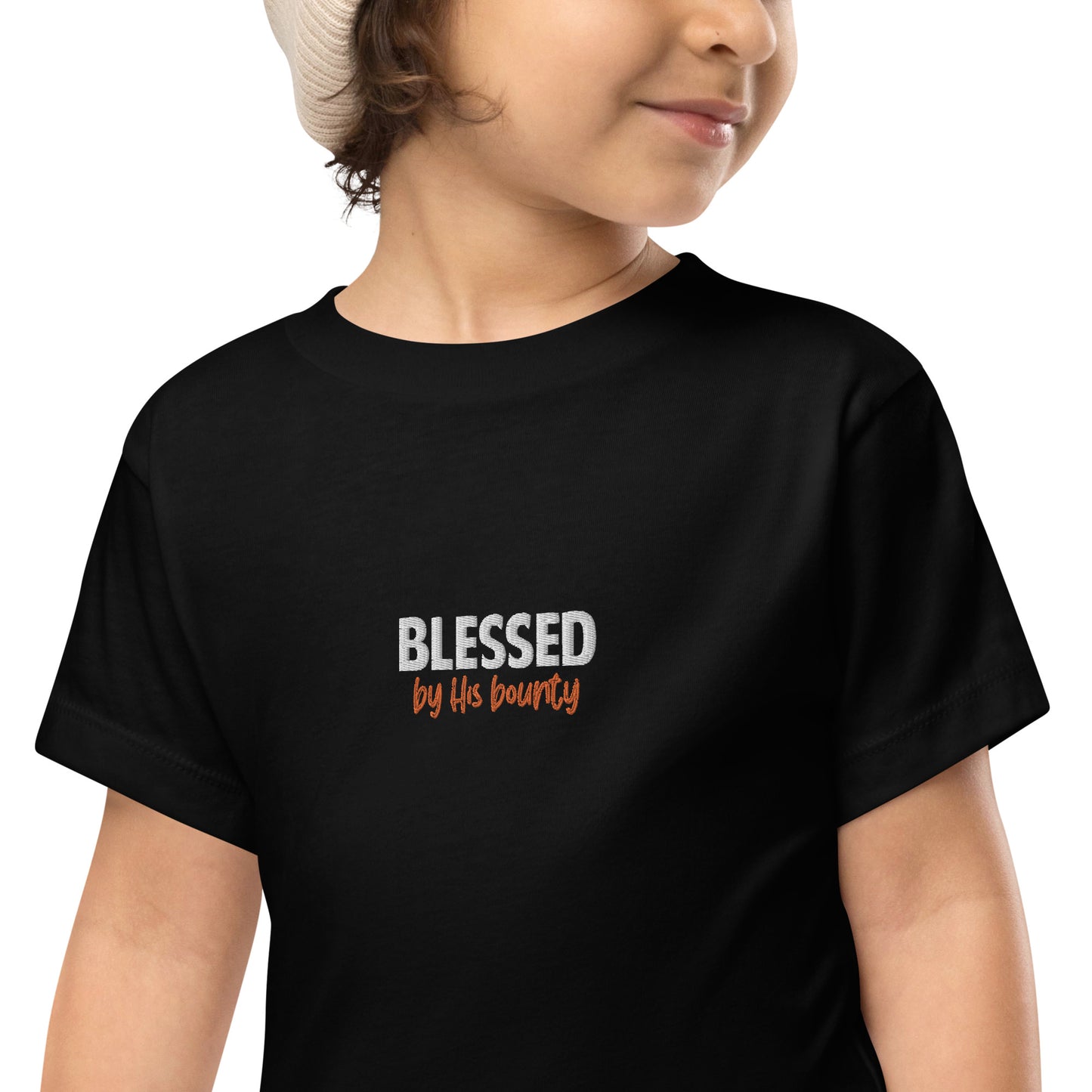 Toddler Short Sleeve Tee - "Blessed by His bounty"