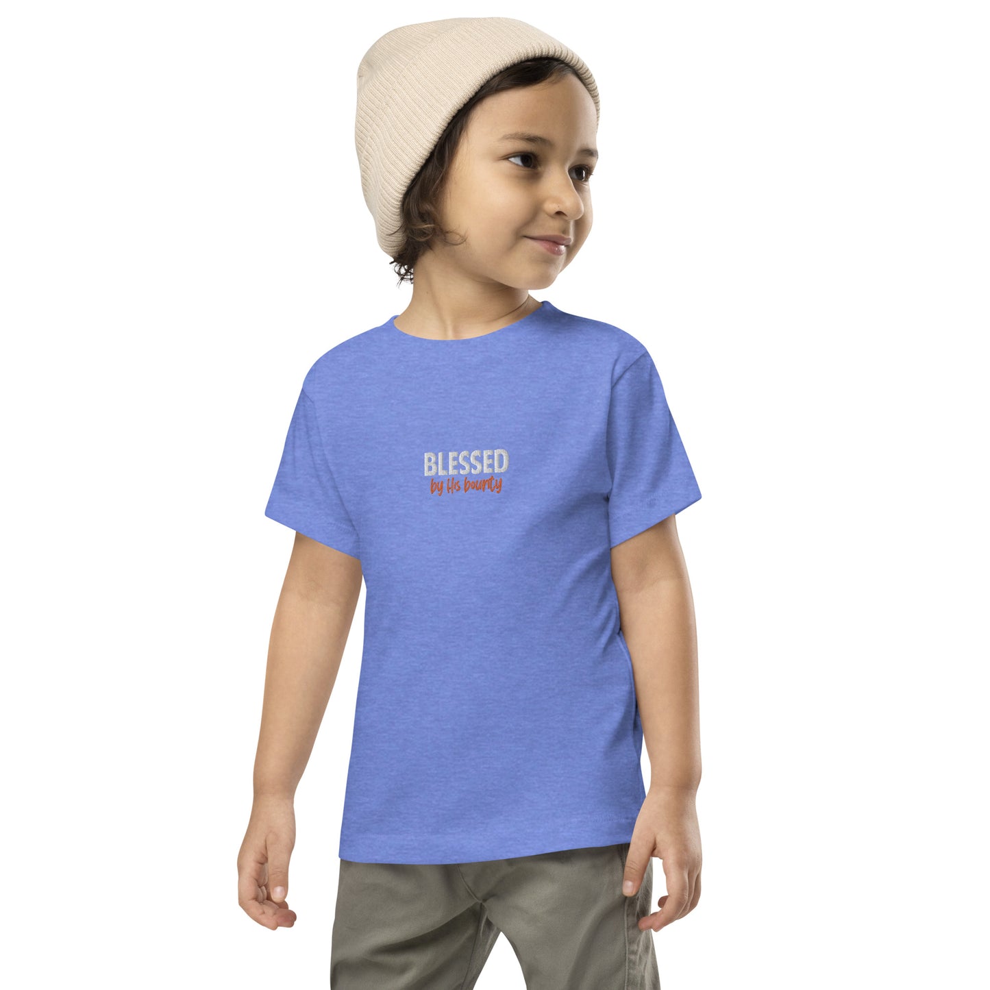 Toddler Short Sleeve Tee - "Blessed by His bounty"