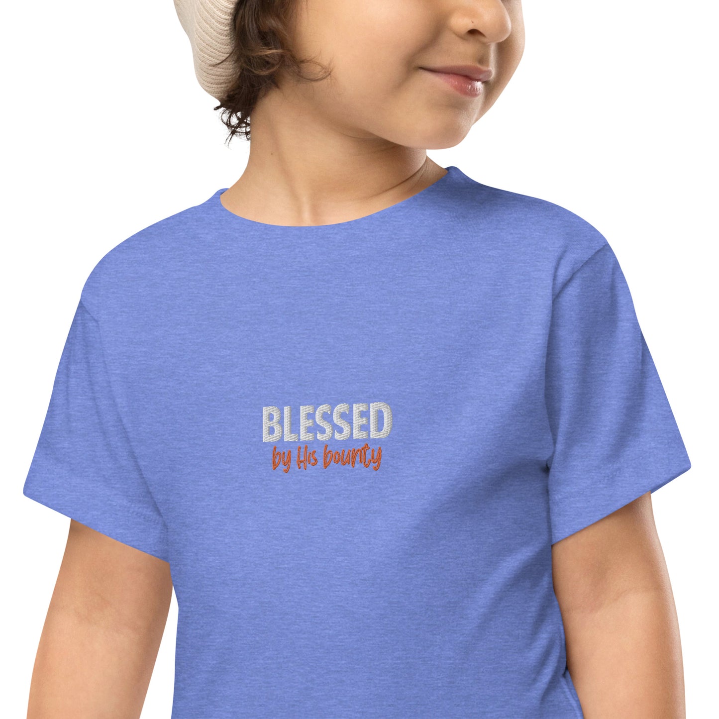 Toddler Short Sleeve Tee - "Blessed by His bounty"
