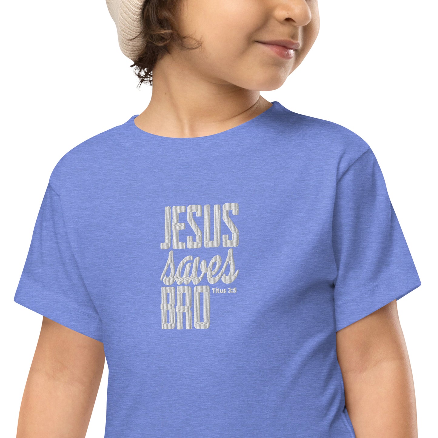 Toddler Short Sleeve Tee - "Jesus Saves Bro"