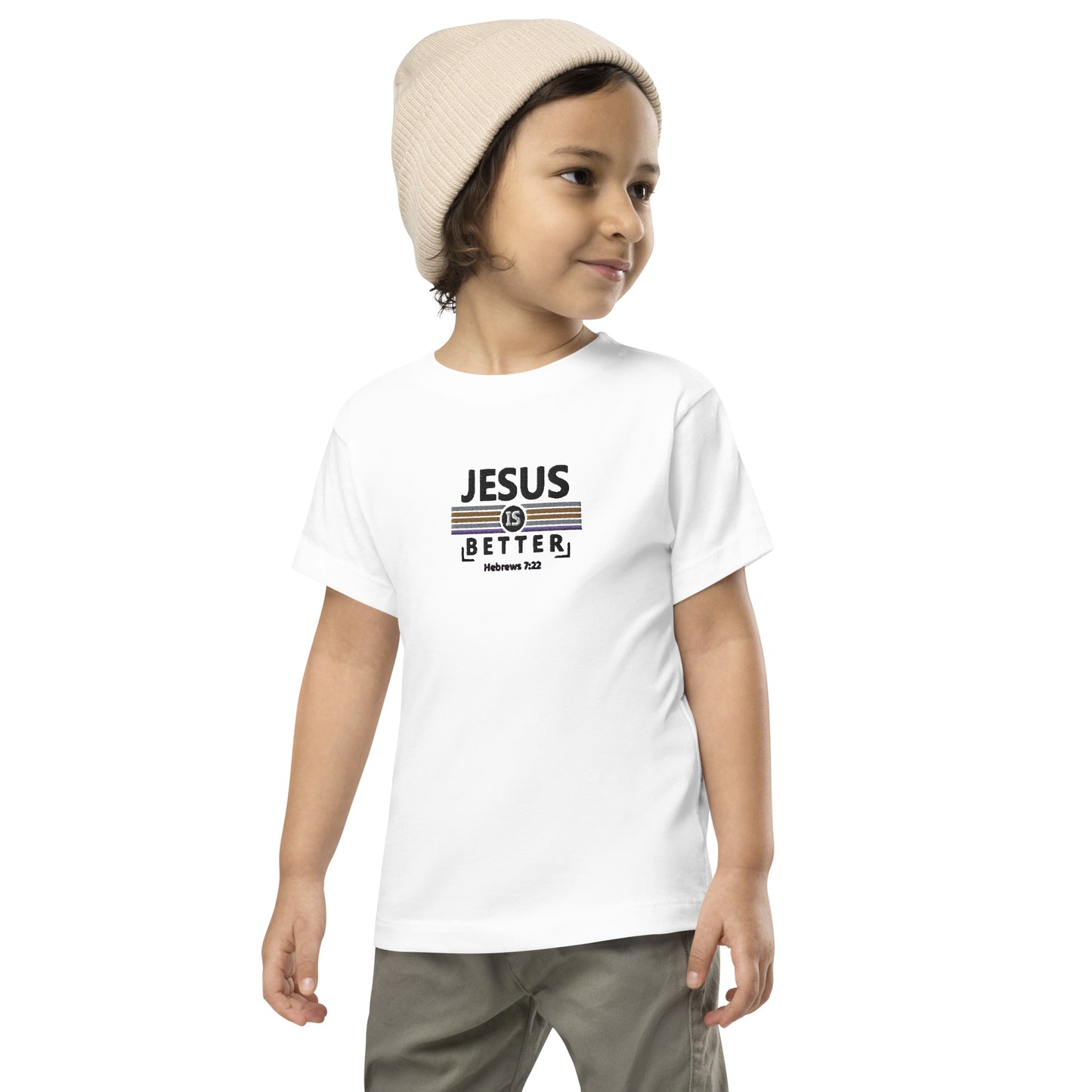 Toddler Short Sleeve Tee - "Jesus is Better"