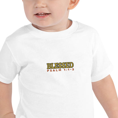 Toddler Short Sleeve Tee - "Blessed"