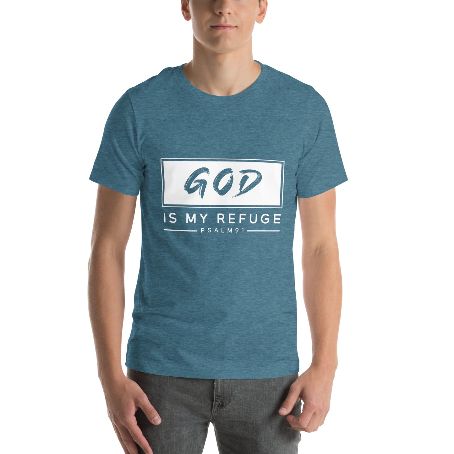 God is my refuge Unisex T-shirt
