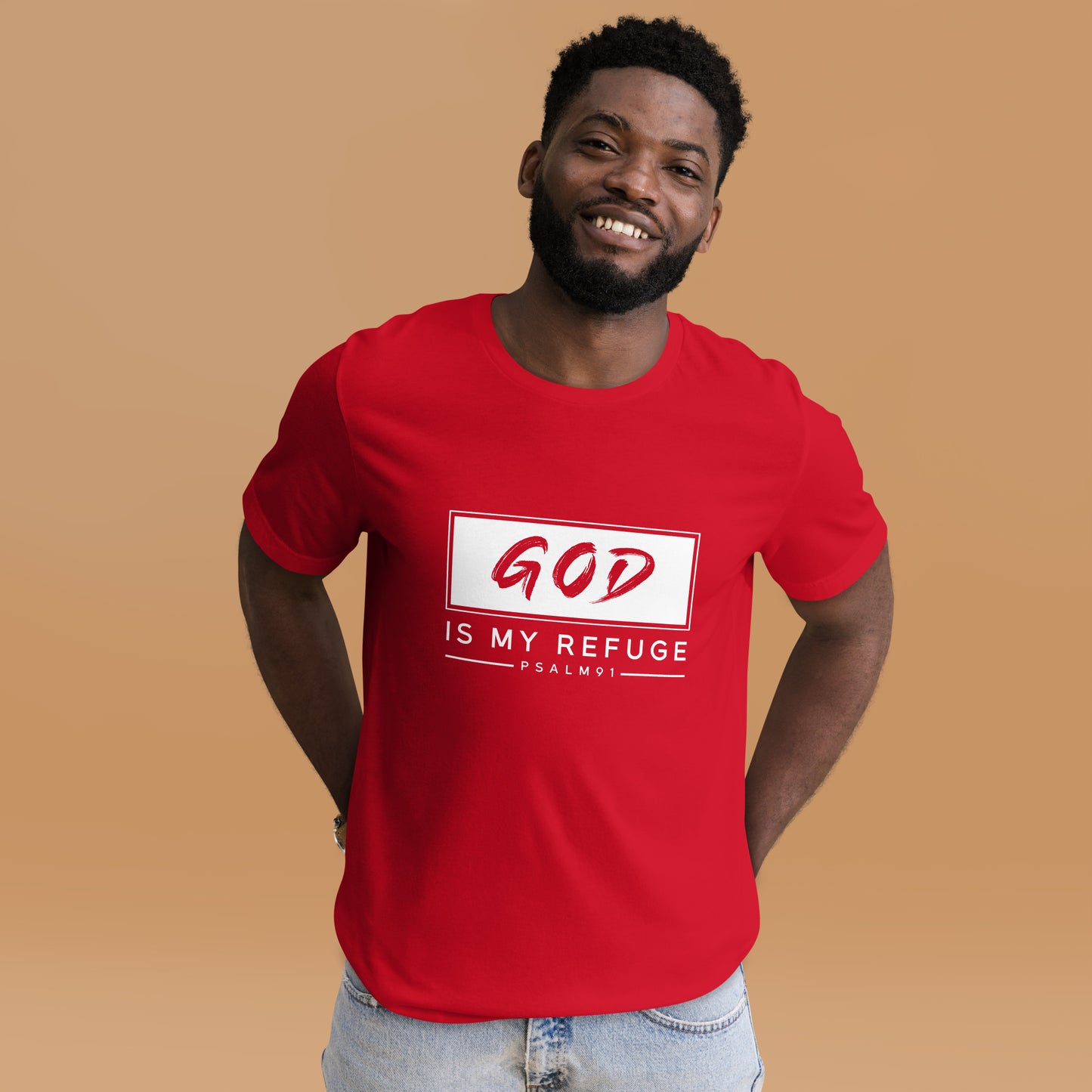 God is my refuge Unisex T-shirt