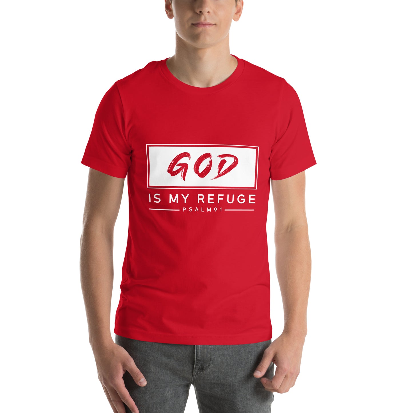 God is my refuge Unisex T-shirt