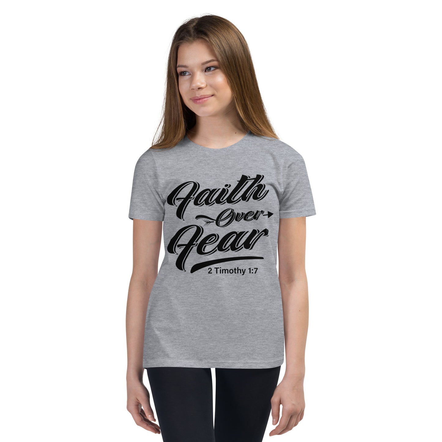 Faith over Fear Youth Short Sleeve T-Shirt