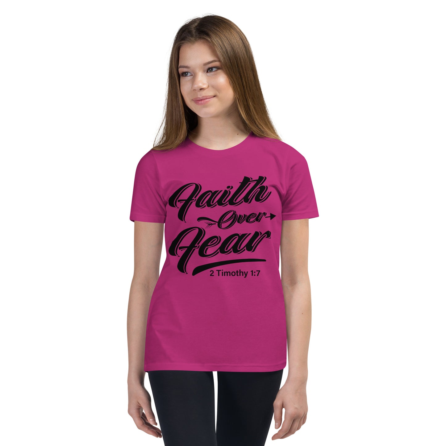 Faith over Fear Youth Short Sleeve T-Shirt
