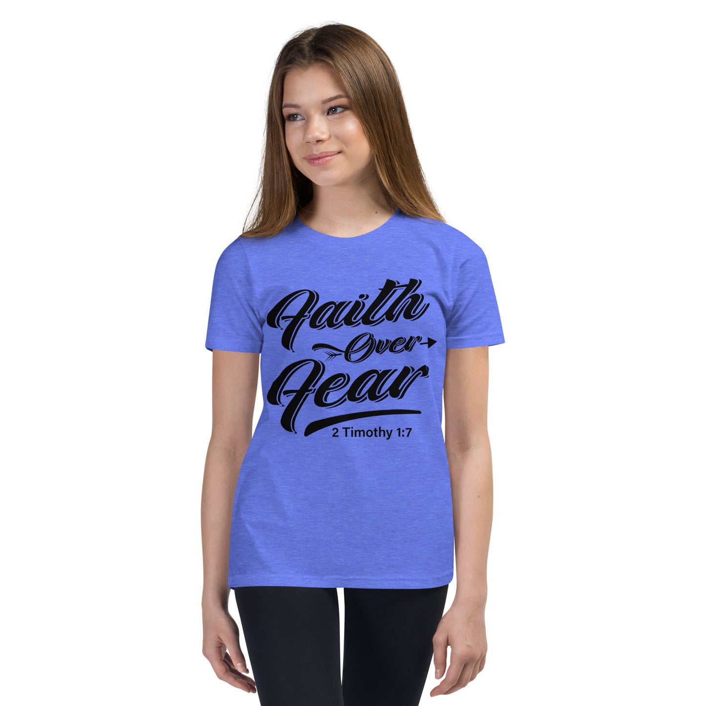 Faith over Fear Youth Short Sleeve T-Shirt