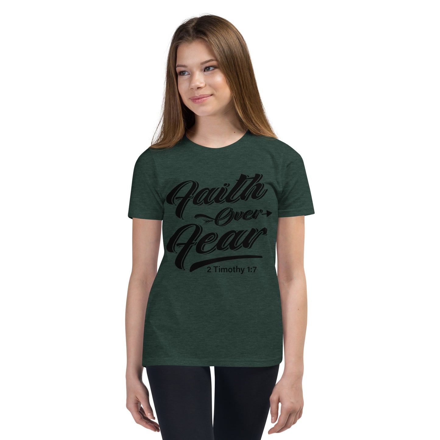 Faith over Fear Youth Short Sleeve T-Shirt